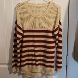 Pink Rose crochet sweater